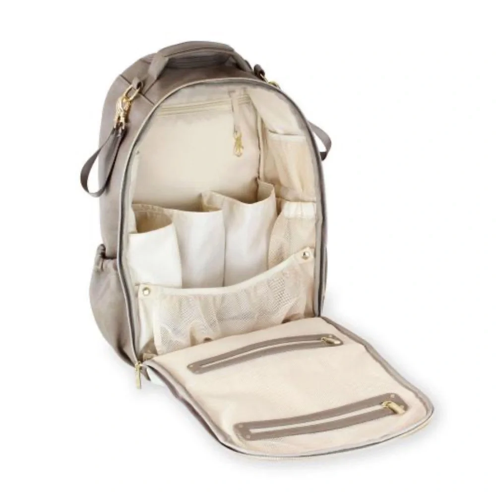 Itzy Ritzy Boss Diaper Bag Backpack - Vanilla Latte